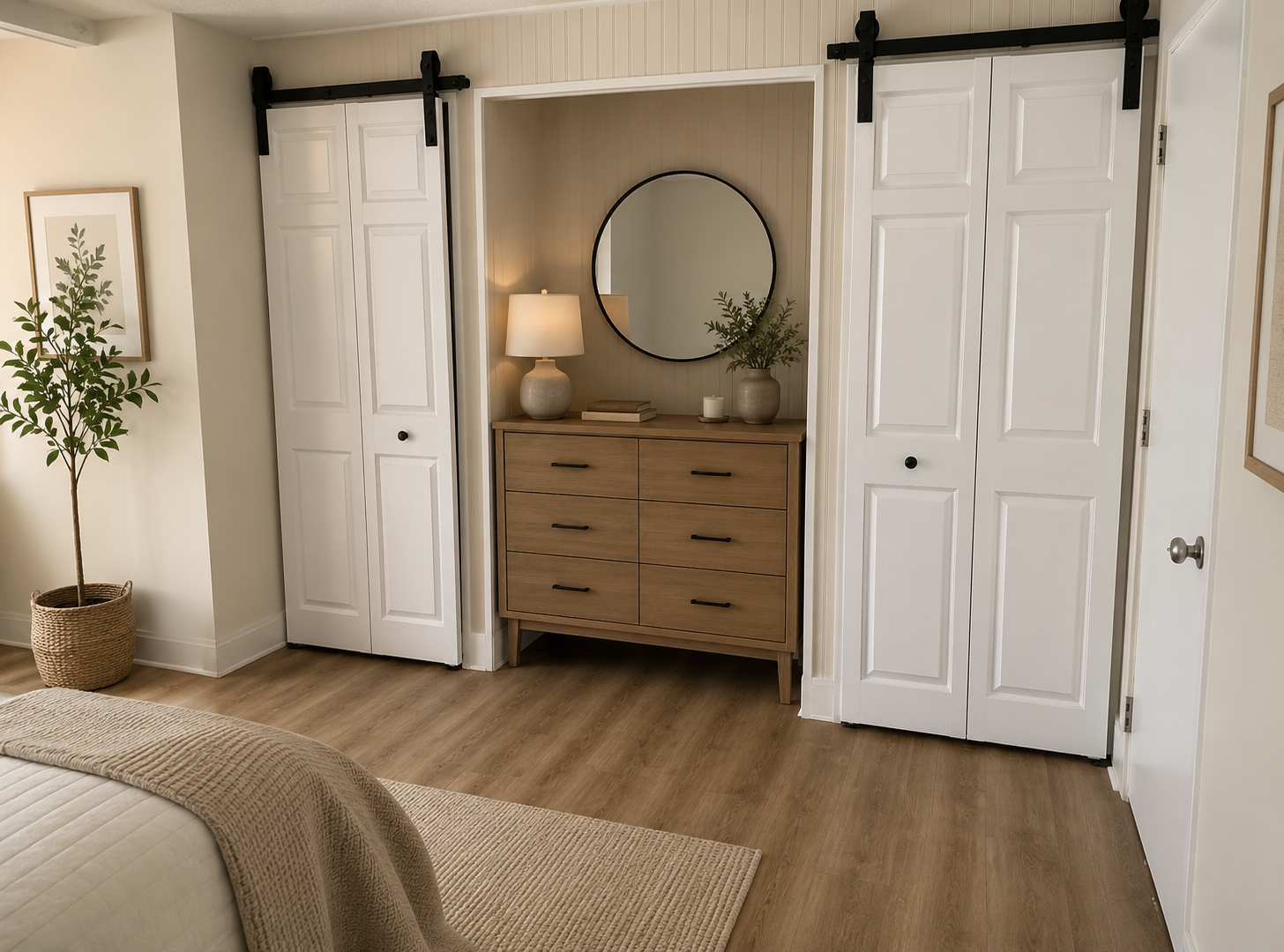 Bedroom in a Foote Commons home